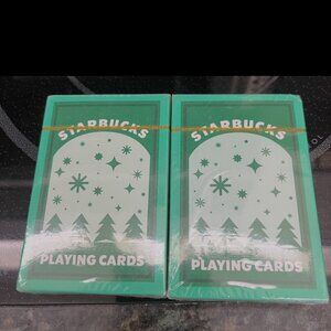 Starbucks 2 New Decks of Holiday Playing Cards